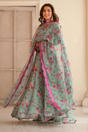 ASTAR GOWN AND DUPATTA SINON FABRIC SUIT SET LW 126