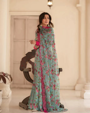 ASTAR GOWN AND DUPATTA SINON FABRIC SUIT SET LW 126