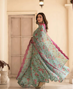 ASTAR GOWN AND DUPATTA SINON FABRIC SUIT SET LW 126