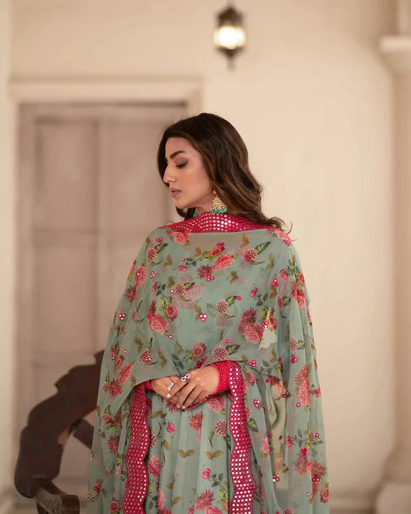 ASTAR GOWN AND DUPATTA SINON FABRIC SUIT SET LW 126