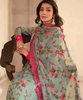 ASTAR GOWN AND DUPATTA SINON FABRIC SUIT SET LW 126